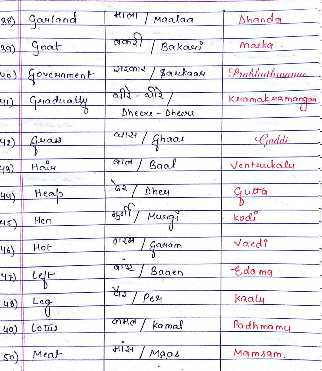 hindi word meaning dictionary